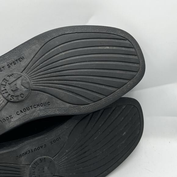 Mephisto Mens Manko Brandy Size 7.5 Smooth Black Leather Goodyear Welt Norwegian - Picture 9 of 13